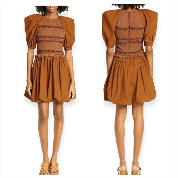 Ulla Johnson Kali Smock Bodice‎ Cotton Bubble Dress,  Size 4,  New with tag - Picture 1 of 16